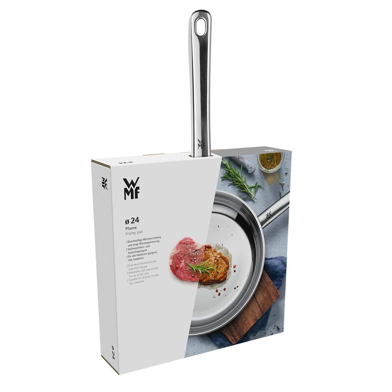 Profi paistinpannu 24 cm, ruosumaton teräs