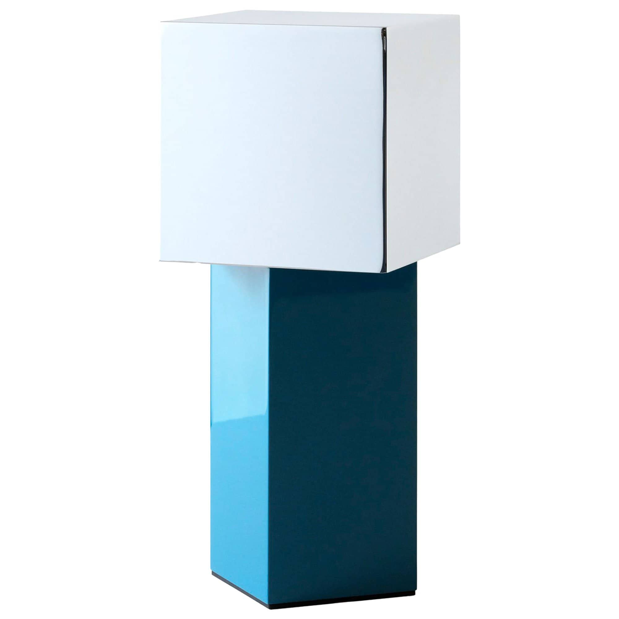 Pivot Bærbar Lampe Blue Silver