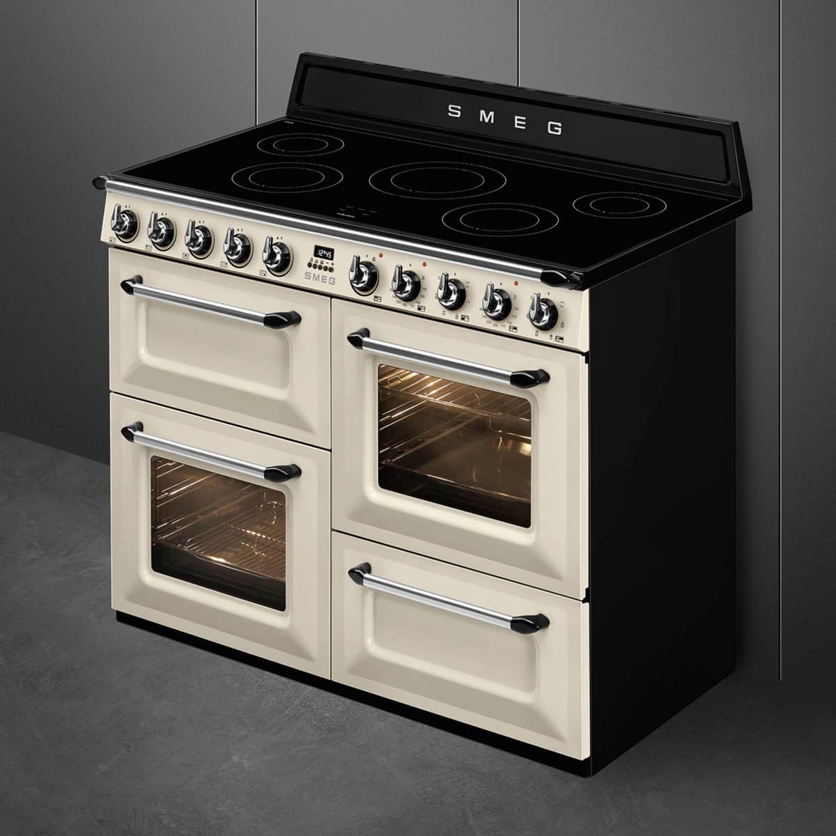 TR4110IP2 Victoria komfur med 3 ovne 110 cm, creme