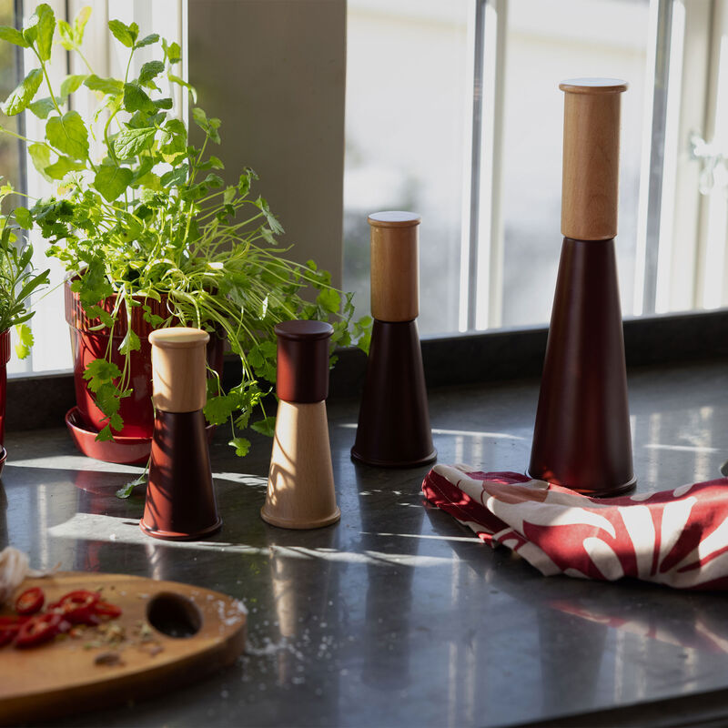 Gurken salt- og pepperkvern medium, rød/brun
