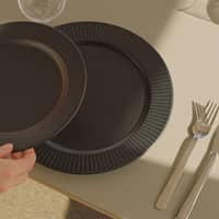 Legio Nova Sort lunsjtallerken 22 cm