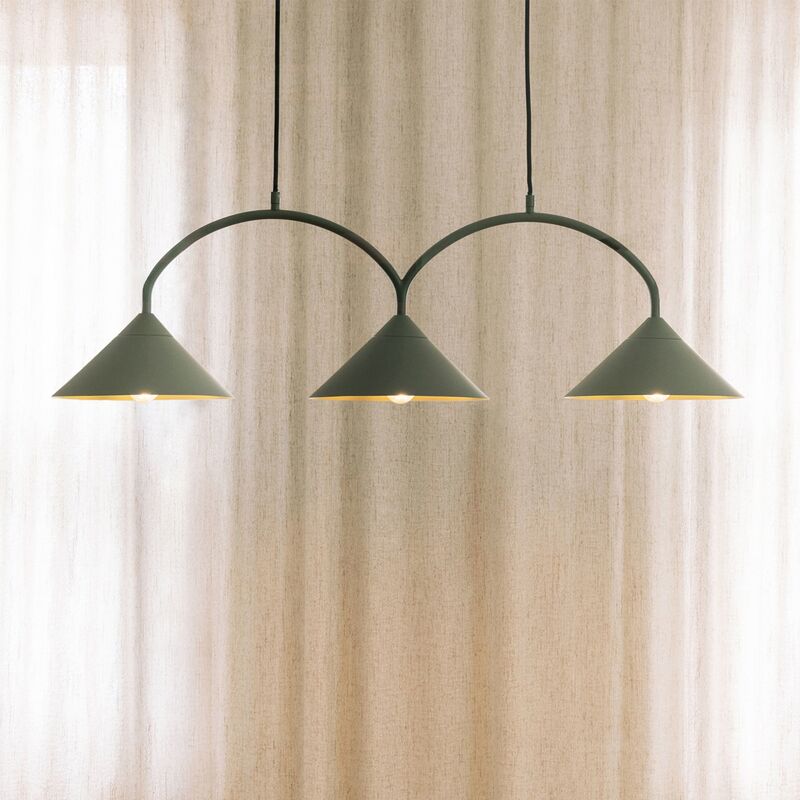 Curve 3 pendellampe, grønn