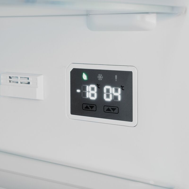 Professional fristående køle-/fryseskab 186 cm, rustfrit stål