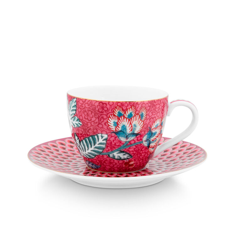 PIP Studio Flower Festival espressokopp 2-pakning, rosa