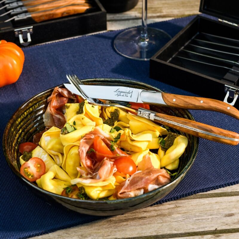 Gafflar 6-pack, olivträ