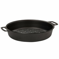 Perforerad grillform, Ø24 cm, kolstål