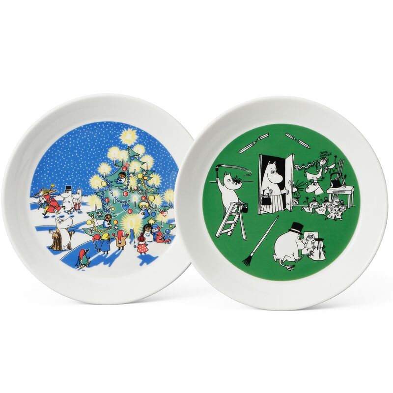 Muumi Lautassetti Piirustus & Joulu, 19 cm