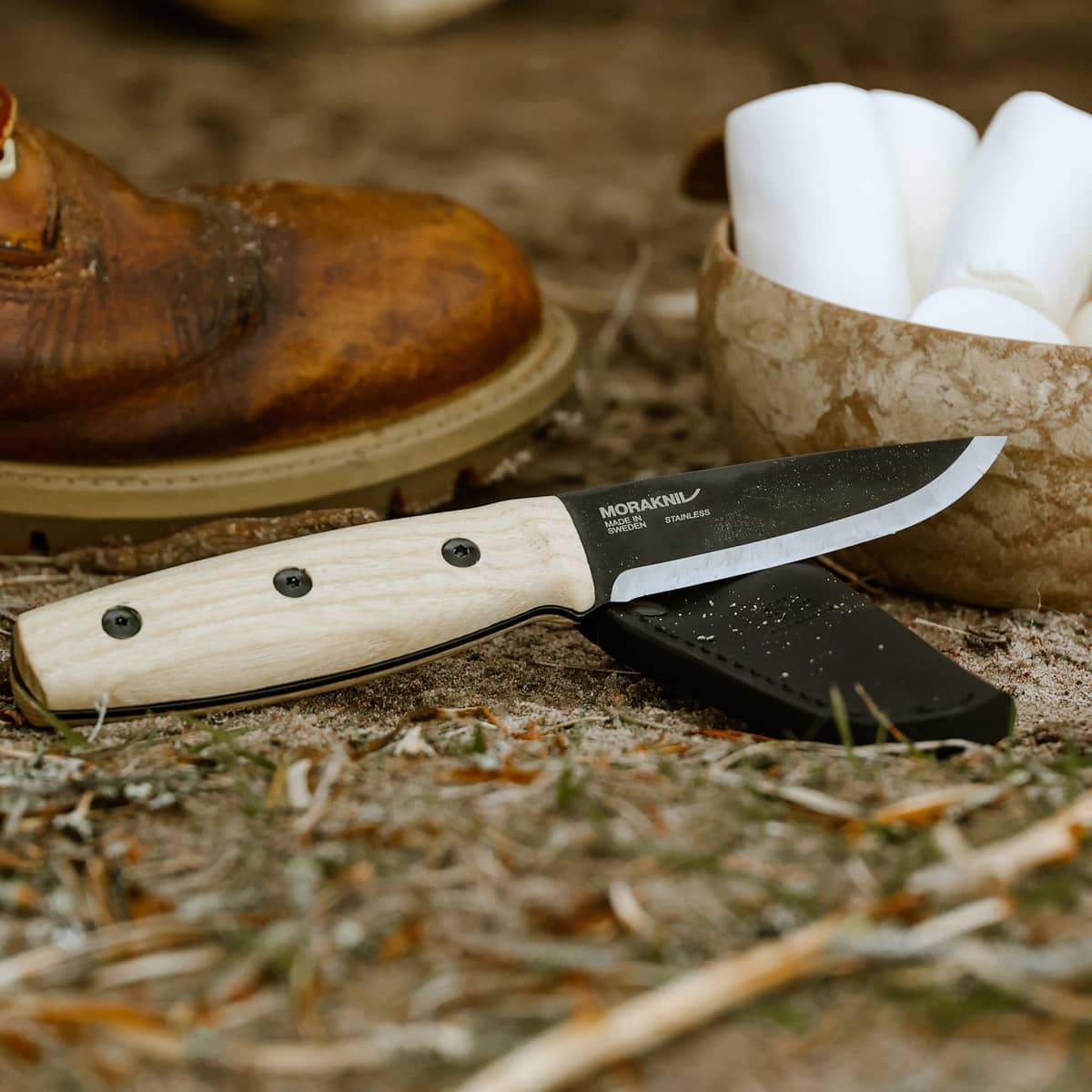 Finn BlackBlade (S) Ash Wood, friluftskniv