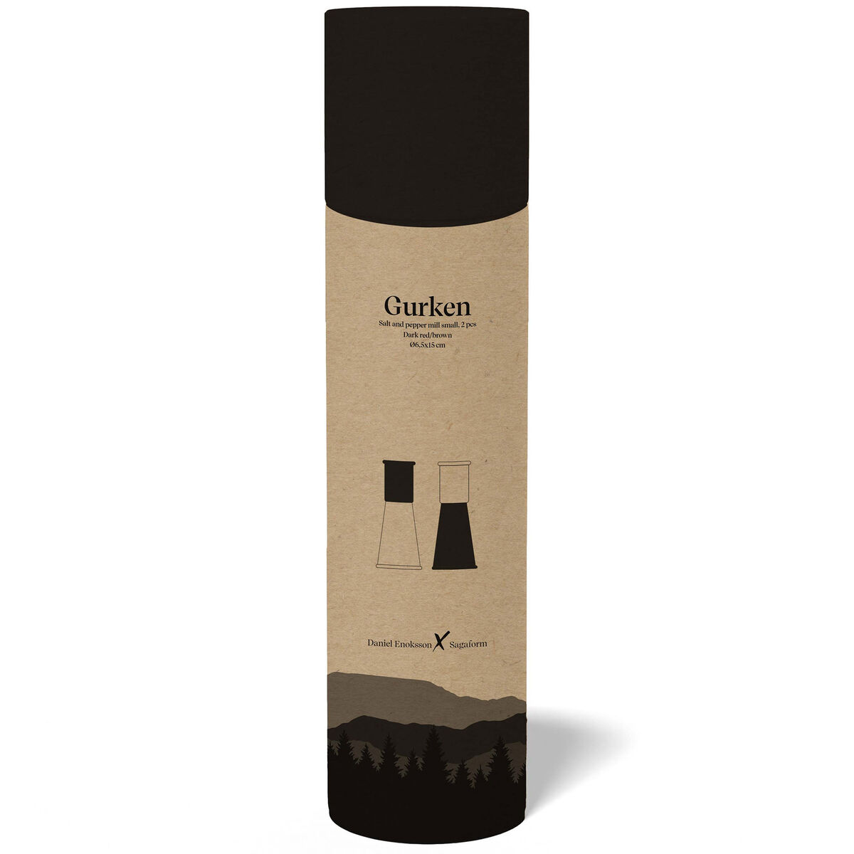 Gurken salt- och pepparkvarn 2-pack, small, svart