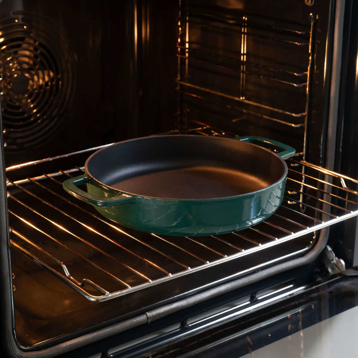 Combekk Støpejernspanne 24 cm, grønn