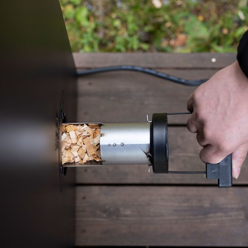 Electronic elrök, rostfritt stål/svart