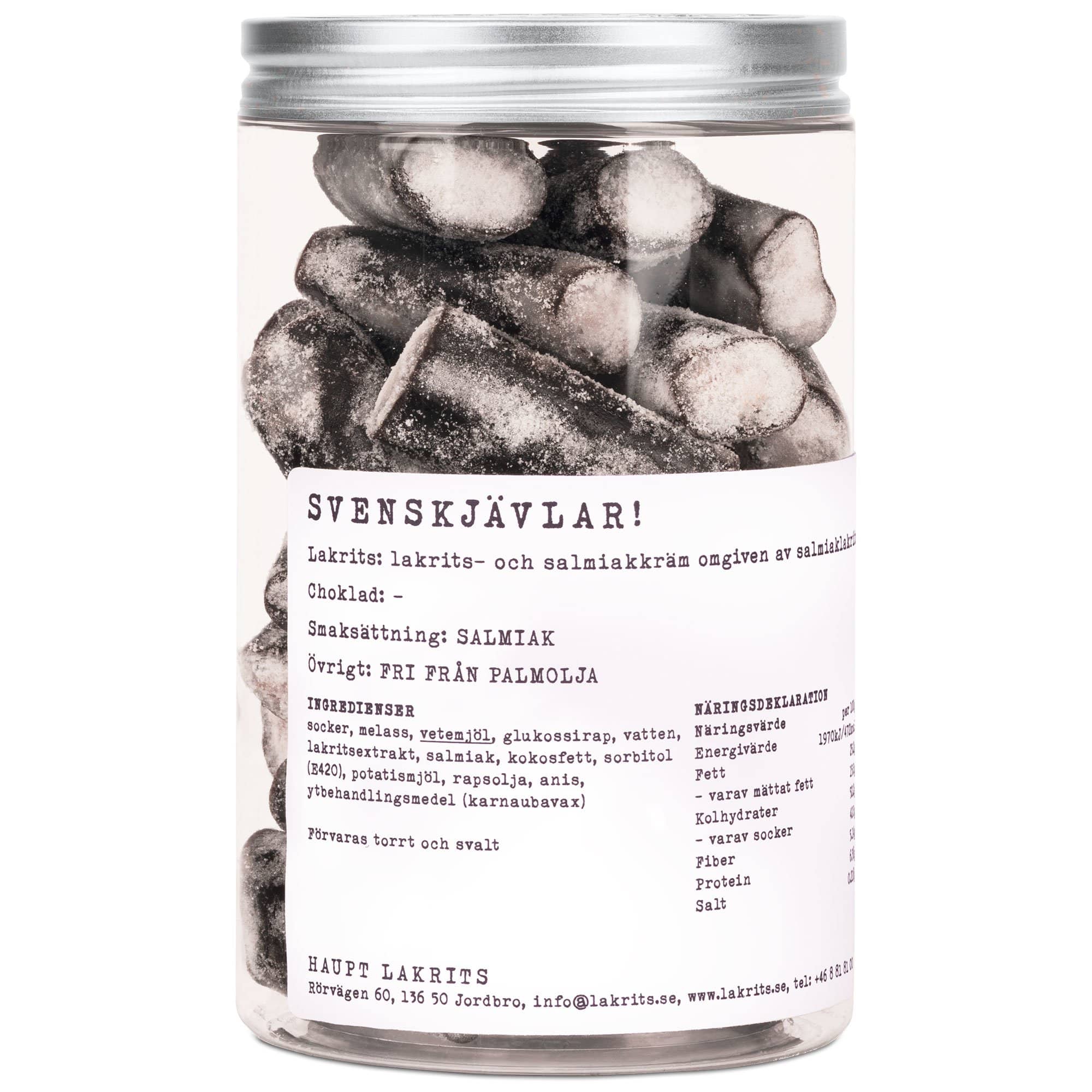 Produktfoto för Haupt Lakrits Svenskjävlar! 250 g