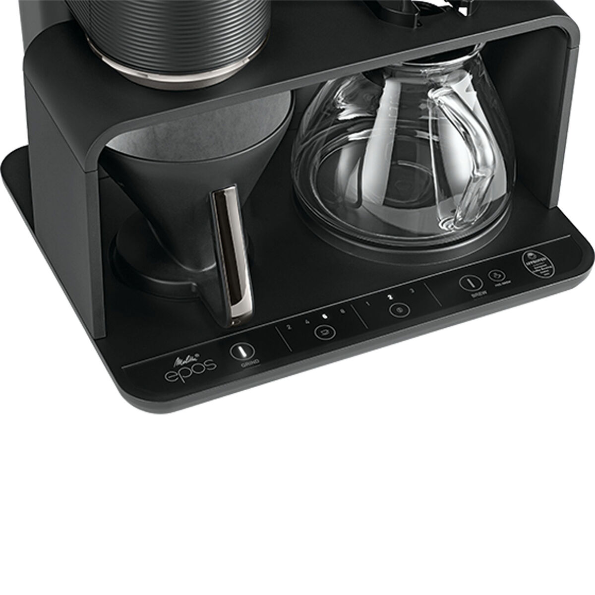 Melitta Epos Kaffebryggare, svart/krom