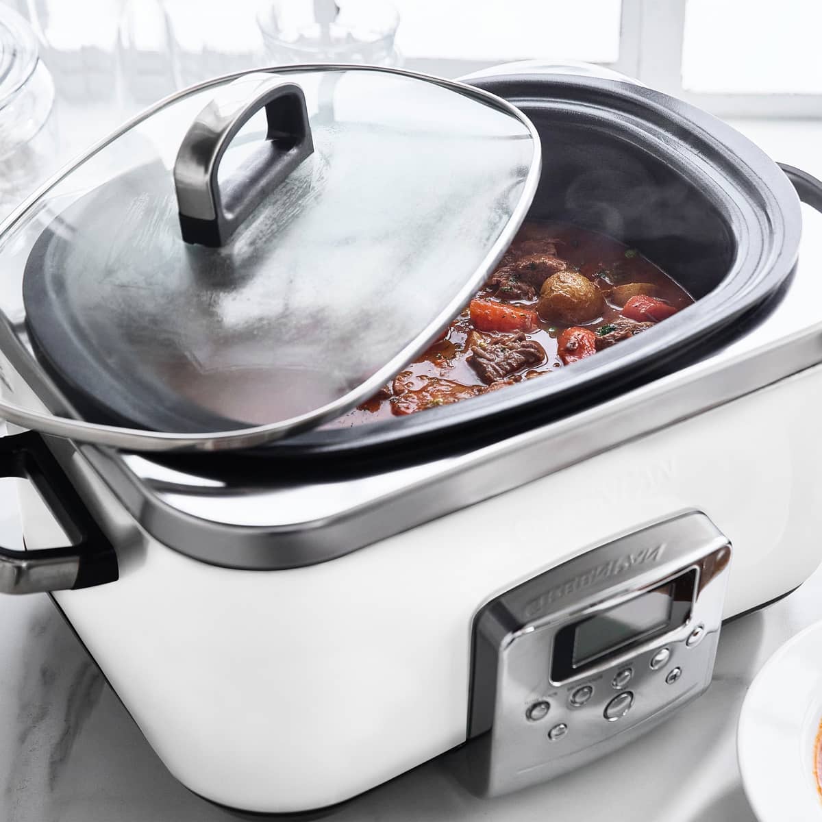 Elite Slow Cooker, cloud cream