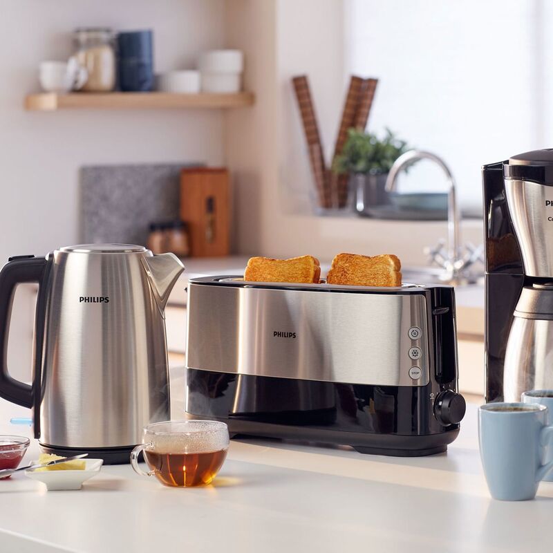 HD9351/90 Viva Collection vattenkokare, 1,7 liter, rostfritt stål