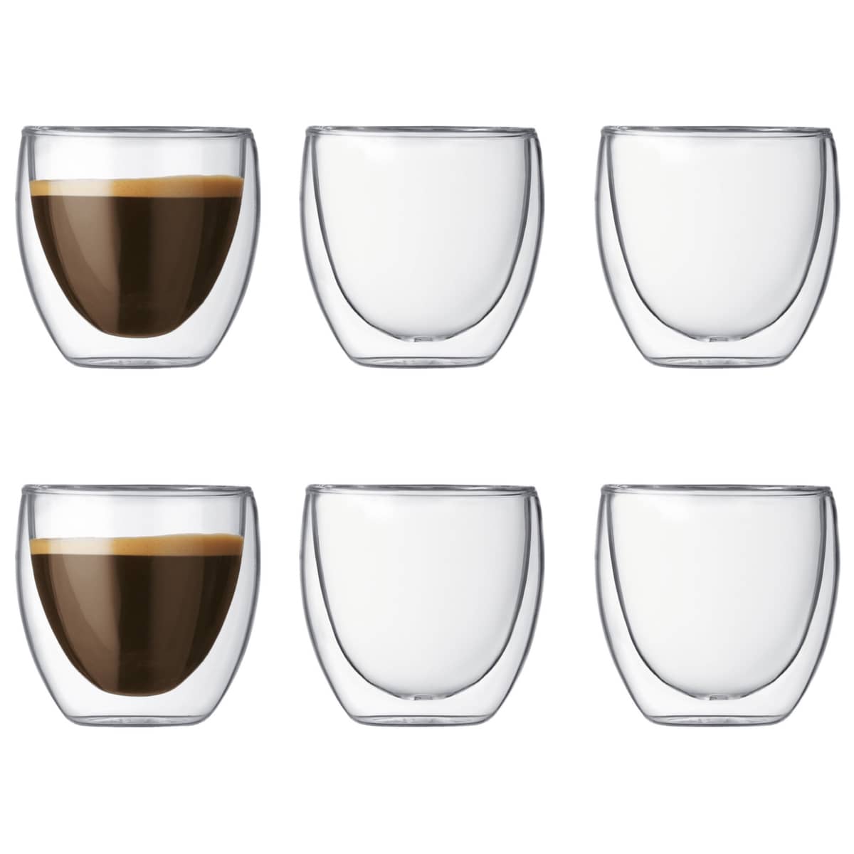 Pavina Glass Espresso med Doble Vegger 6 stk