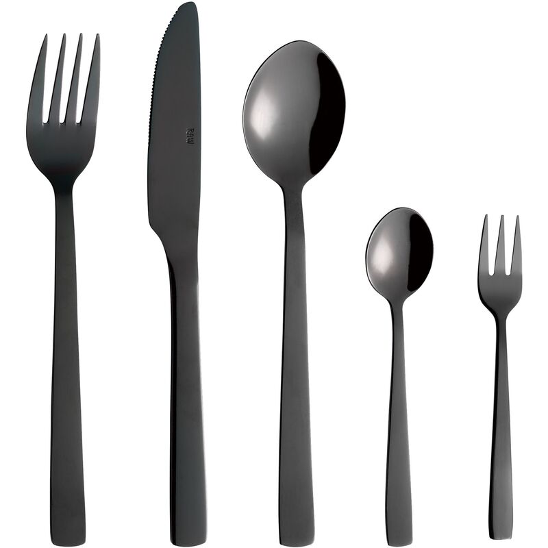 Raw ruokailuvälinesarja 60 osaa musta
