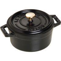 La Cocotte Rund minicocotte i sort, 10cm. 0,25 liter
