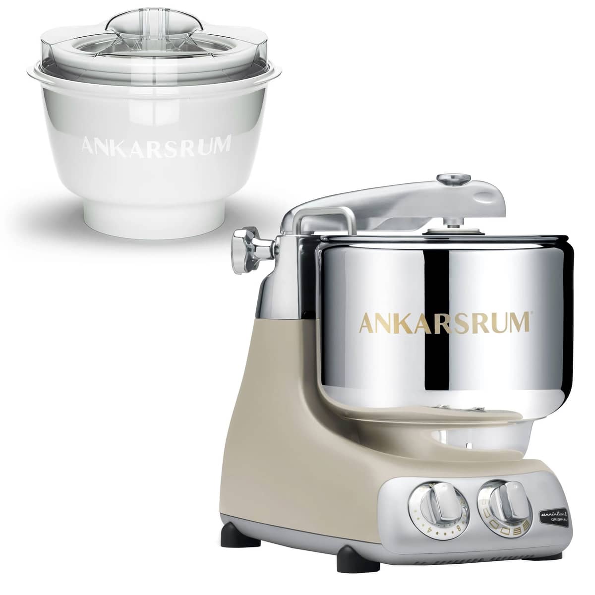 AKM 6230 köksmaskin med glassmaskin, harmony beige