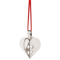 Georg Jensen CC 2025 Julepynt hjerte, palladiumbelagt