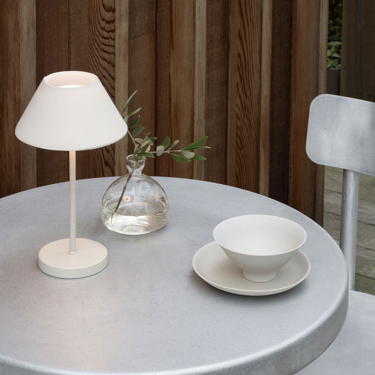 Teya Portabel bordlampe, offwhite