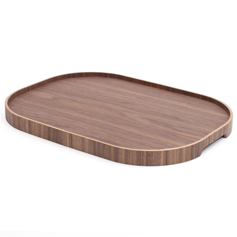 CurveLine tarjoiluvati anti-slip, large, saksanpähkinä/harmaa