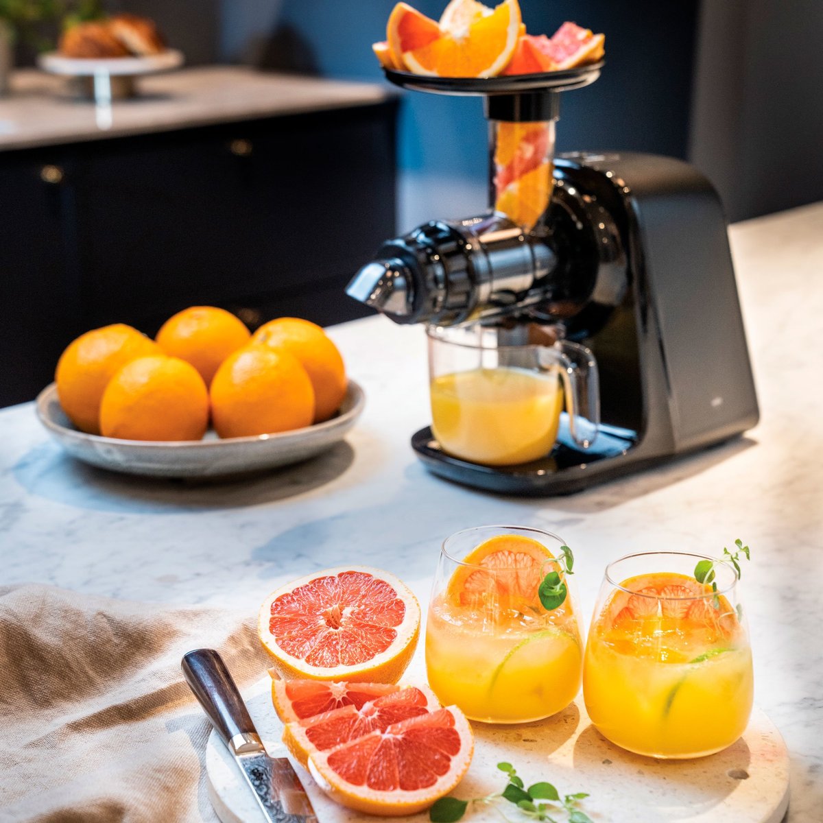 SJ1B-500 slow juicer musta