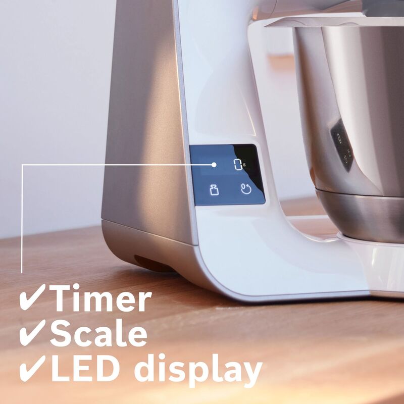 Serie 4 MUM5XW20 köksmaskin, 1000 W, vit/champagne