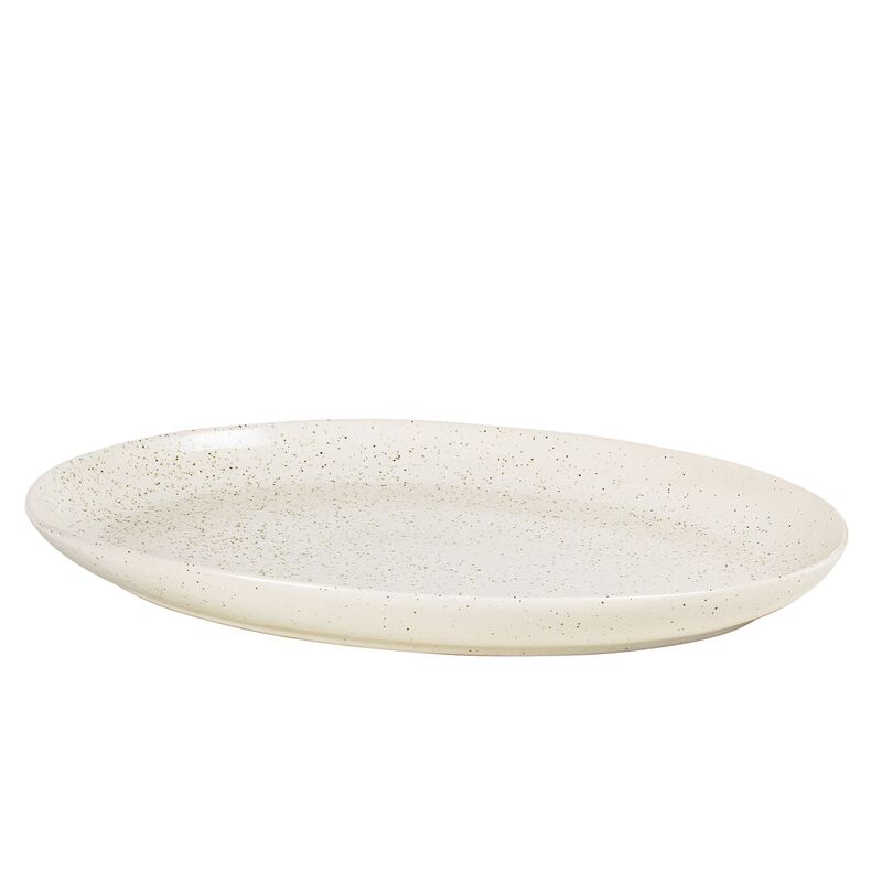 Nordic Vanilla oval tallerken 35,5 x 26,5 cm