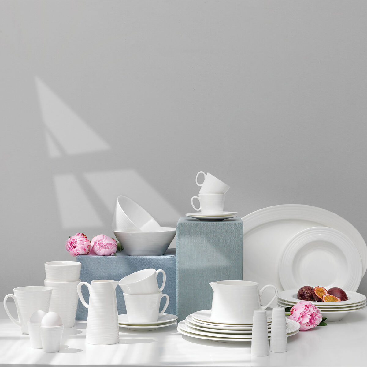 Kermanvalkoinen Passion-jälkiruokalautanen, 20 cm, 4 kpl