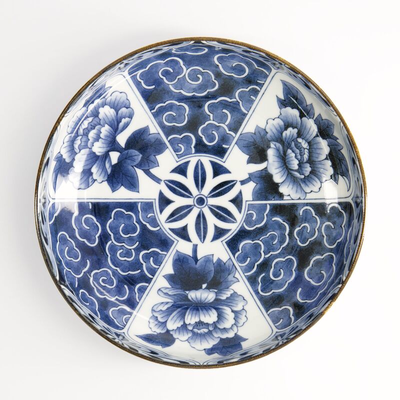 Unsai Botan pastalautanen 20 cm, sininen/valkoinen