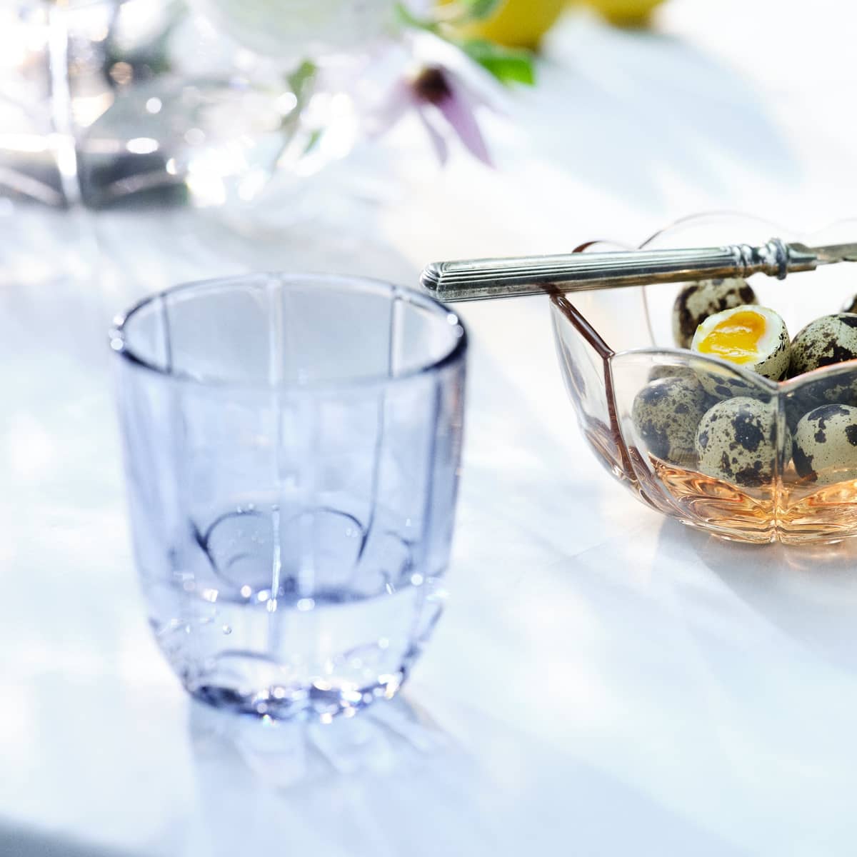 Lily vannglass 32 cl 2 stk, blue iris
