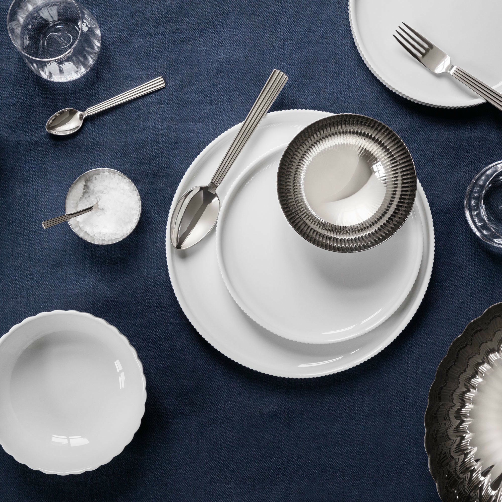 Alternativ bild 1 för Georg Jensen Bernadotte bestickset 4-del