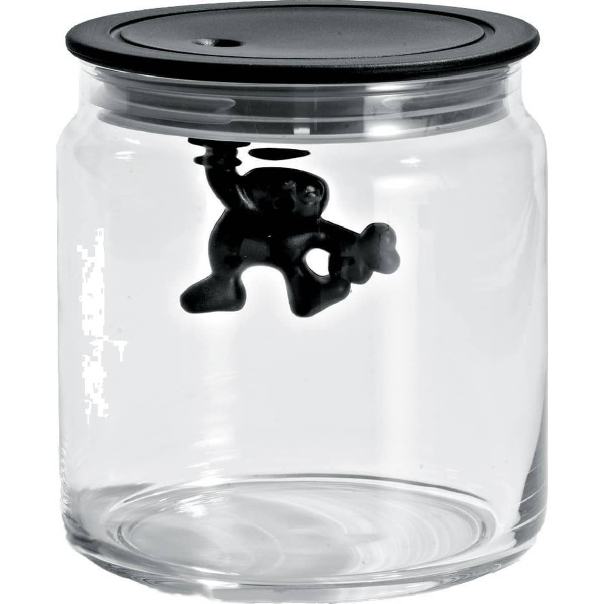 Gianni Glasburk med Lock Svart 70 cl