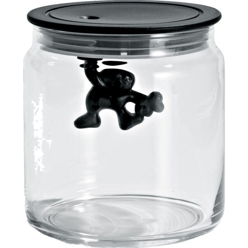 Gianni-lasipurkki kannella, 70 cl, musta