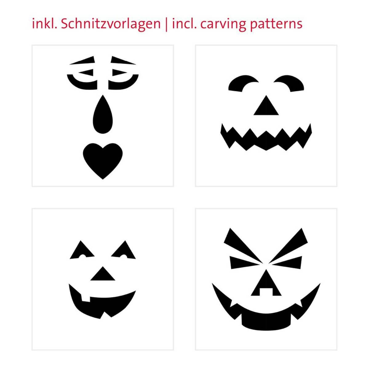 Udskæringssæt til Halloween græskar