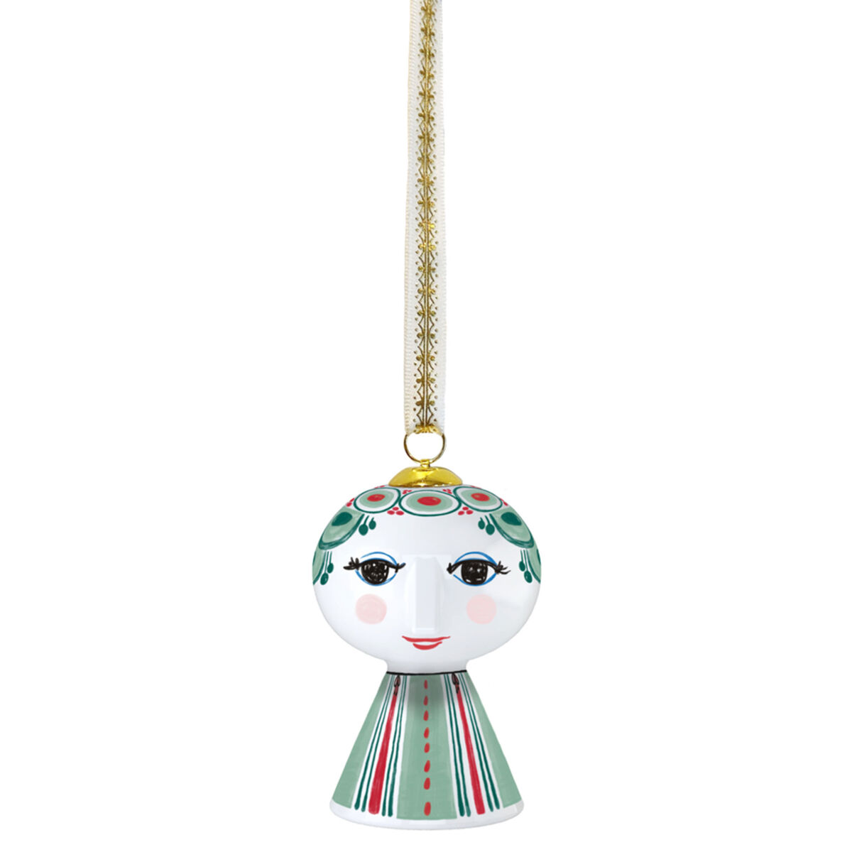 Bjørn Wiinblad Eva 2025 Julekugle 7,5 cm, grøn