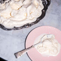 Confetti desserttallerken 21 cm, candyfloss