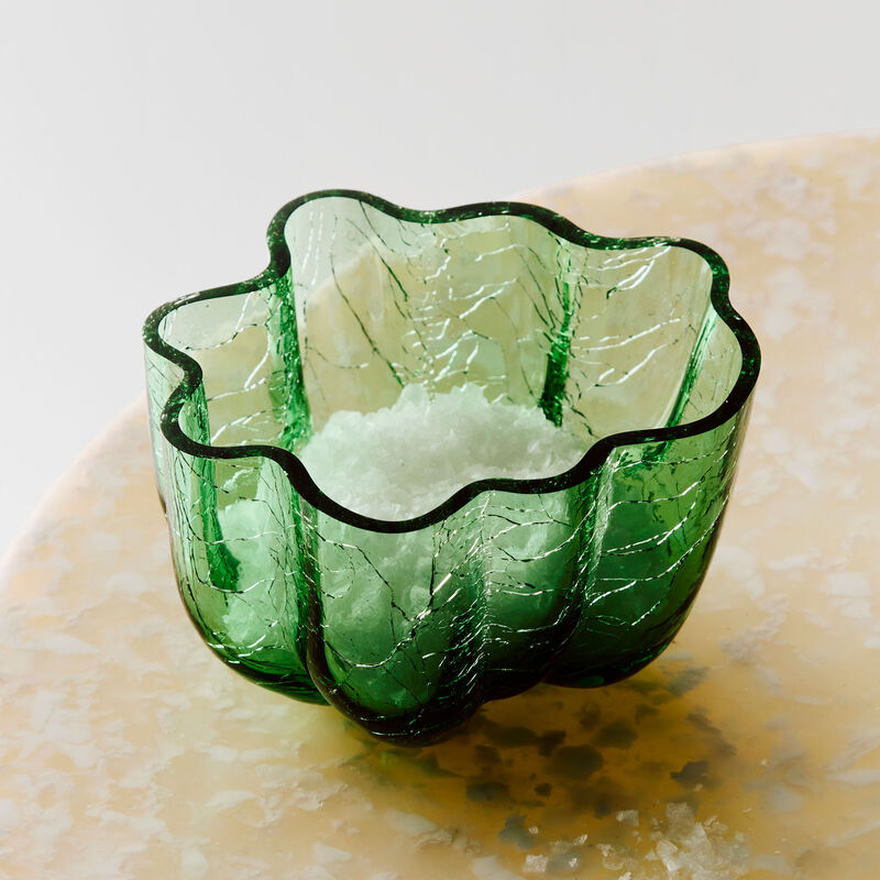 Crackle kynttilälyhty 58 mm, tummanvihreä