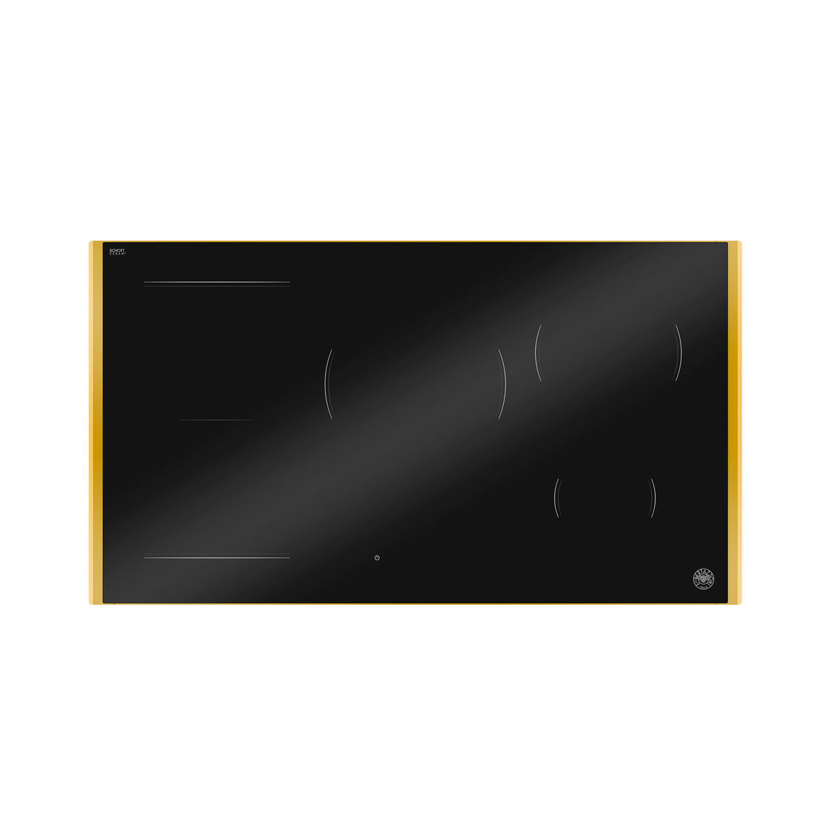 P905I1M30GP Premium induktionshäll 90 cm med guldram, 5 zoner