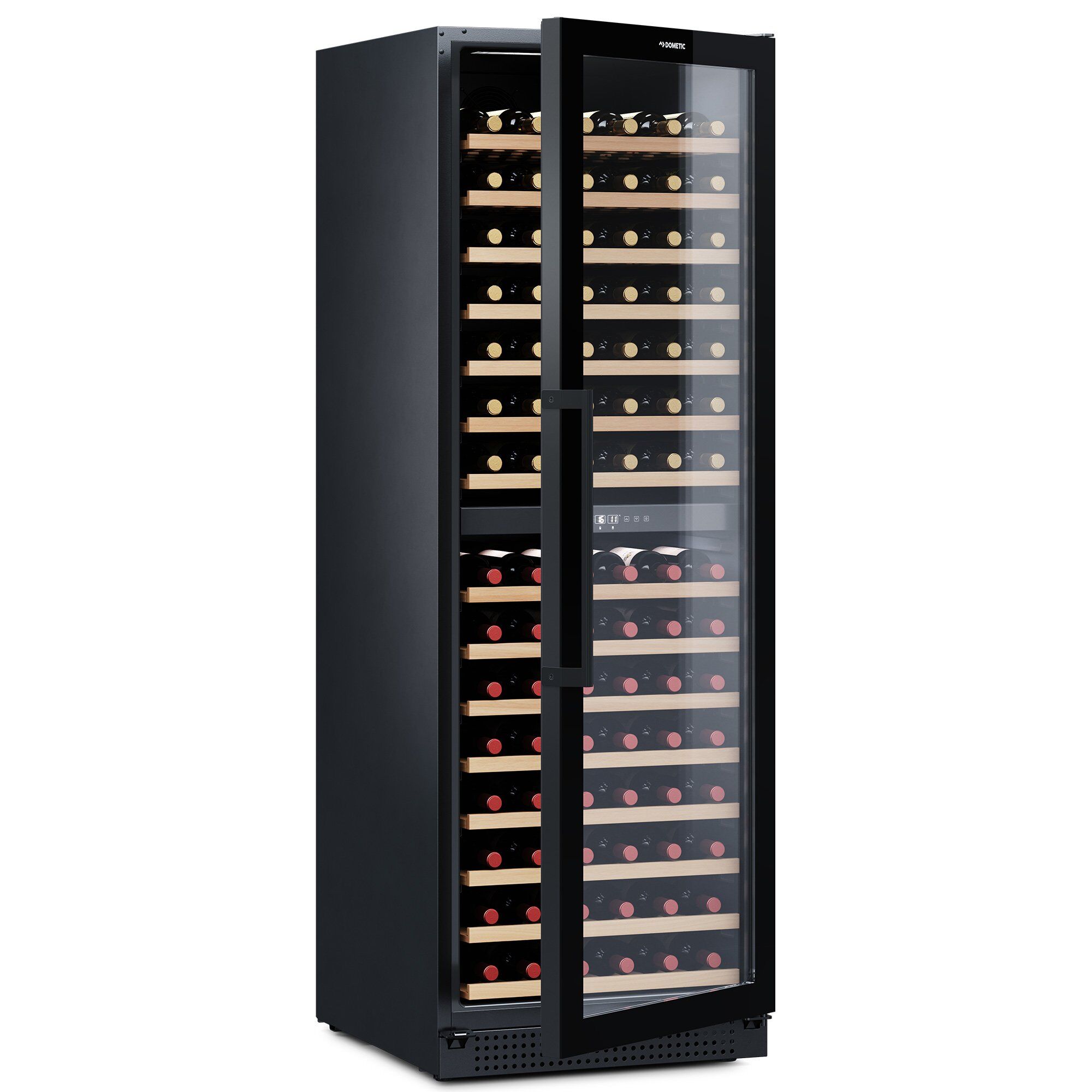 Alternativ bild 1 för Dometic D154F vinkyl 2 temperaturzoner, 154 flaskor, svart