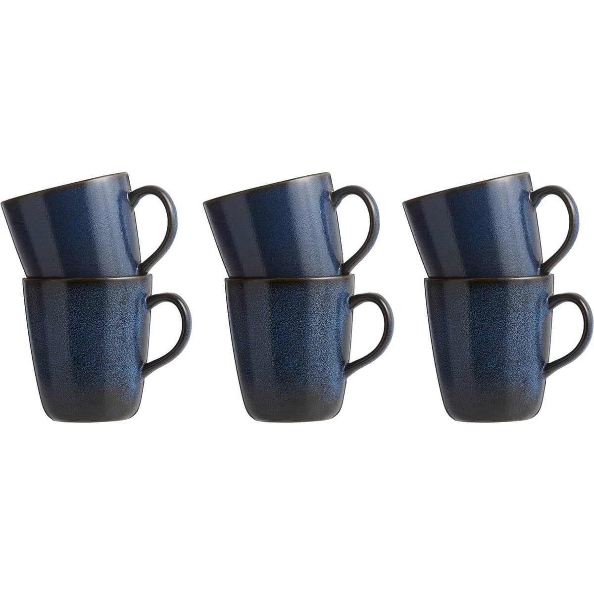 RAW krus med hank, 35 cl, midnight blue, 6 stk.