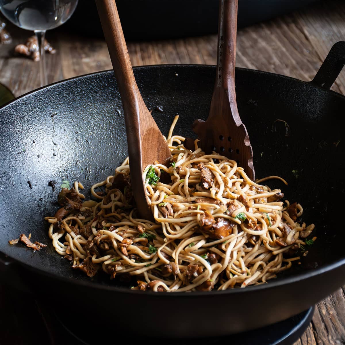 Spagettislev i valnöt