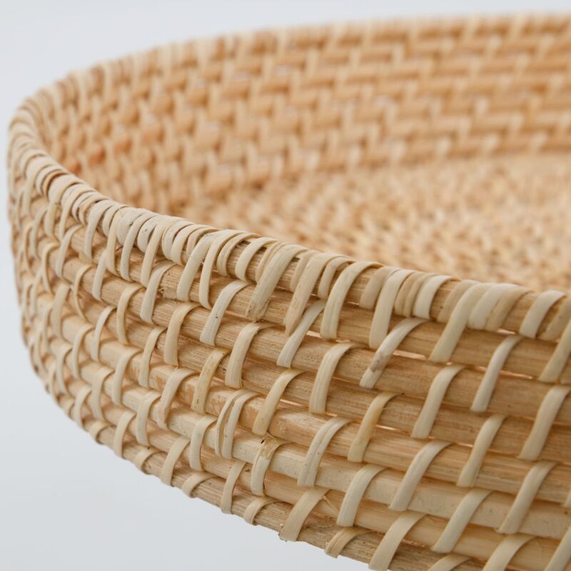 Taan pyöreä tarjotin 40 cm, luonnonväri