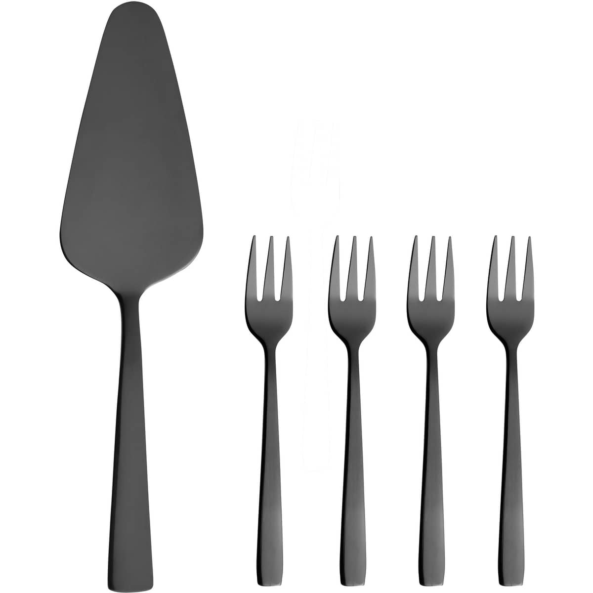 RAW Tårtset svart 5 st