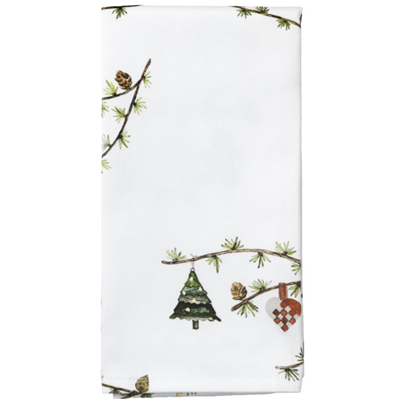 Kähler Hammershøi Christmas Stofervietter 45x45 cm, hvid, 4 stk.