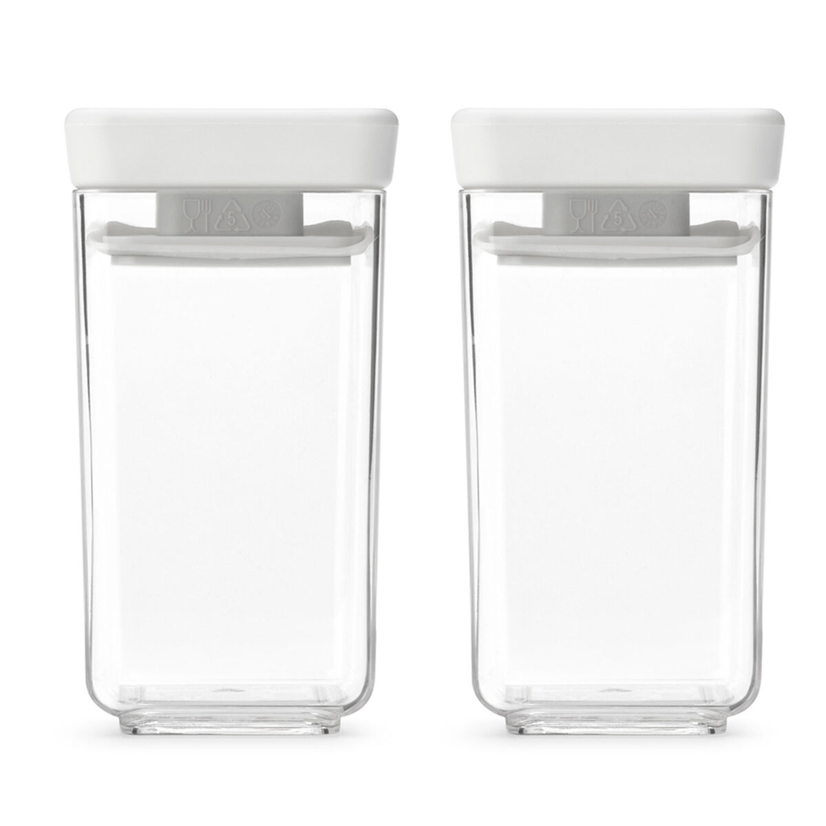 Tasty+ stabelbart beholder sæt 2 dele, lysegrå