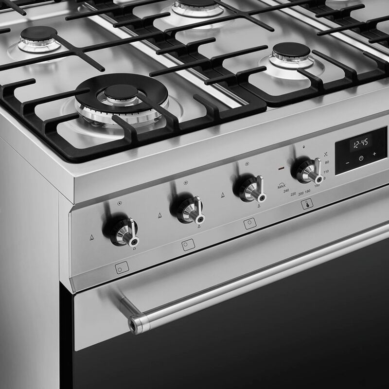 C9GMX2 Classic Gaskomfur 90 cm, rustfrit stål