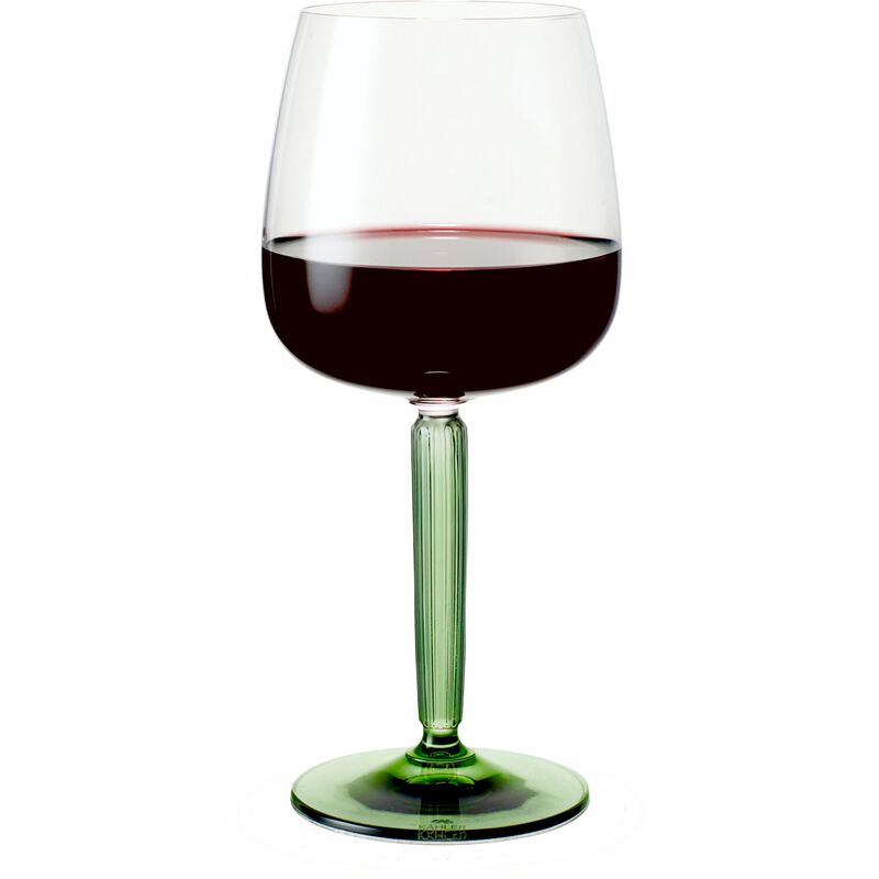 Hammershøi rödvinsglas, Ø 9,5 cm, 2 st, grön