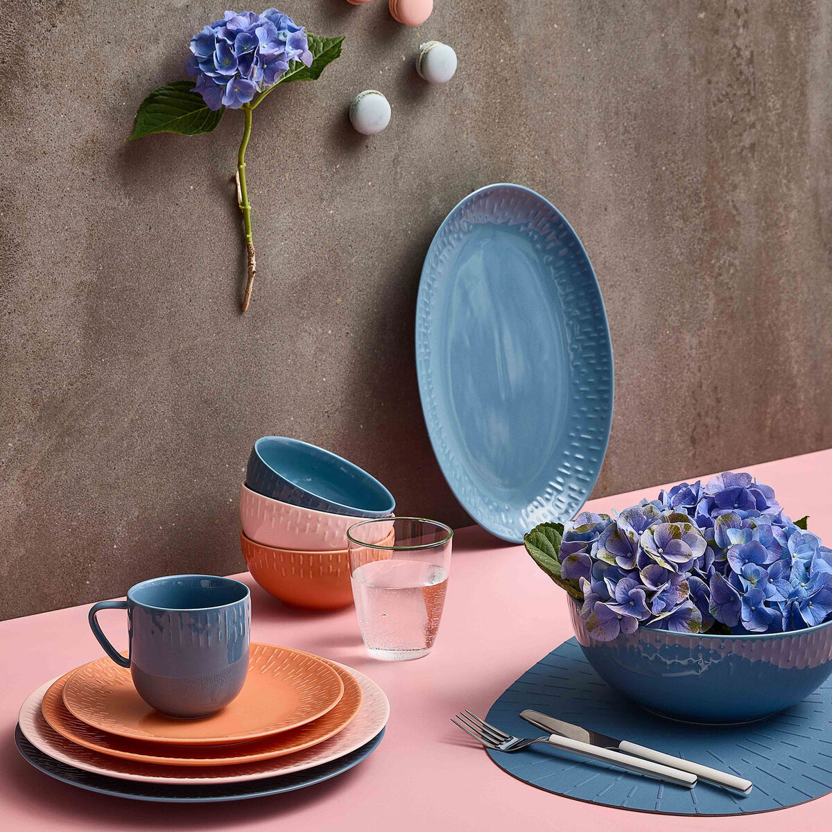 Confetti middagstallerken 27,5 cm, blueberry